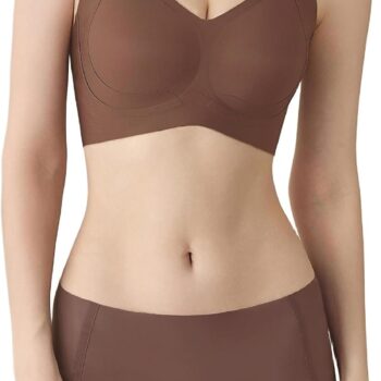Bra and Panty Set Push-Up and Sports, Seamless Breathable Wireless Underwear Lingerie, Comfortable Intimate for Everyday Wear