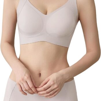 Bra and Panty Set Push-Up and Sports, Seamless Breathable Wireless Underwear Lingerie, Comfortable Intimate for Everyday Wear